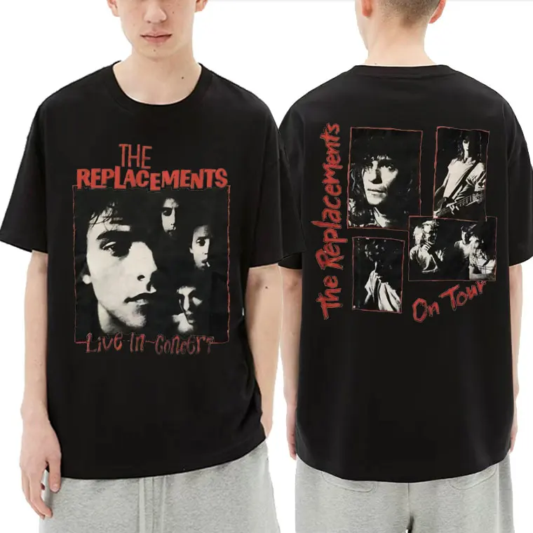 The Peplacements Live In Concert on Tour Double Sided Print T-shirt Hot Men Women Vintage Rock Punk T Shirt Men's Hip Hop Tshirt
The Peplacements Live In Concert on Tour Double Sided Print T-shirt Hot Men Women Vintage Rock Punk T Shirt Men's Hip Hop Tshirt