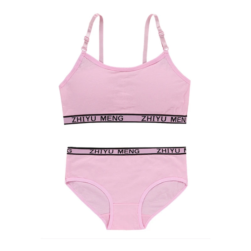 1 Set Girls Bra And Panty Sets Teenage Girls Cotton Padded Training Bra And Panties Kids Sports Bra Panties Underwear Fashion
1 Set Girls Bra And Panty Sets Teenage Girls Cotton Padded Training Bra And Panties Kids Sports Bra Panties Underwear Fashion