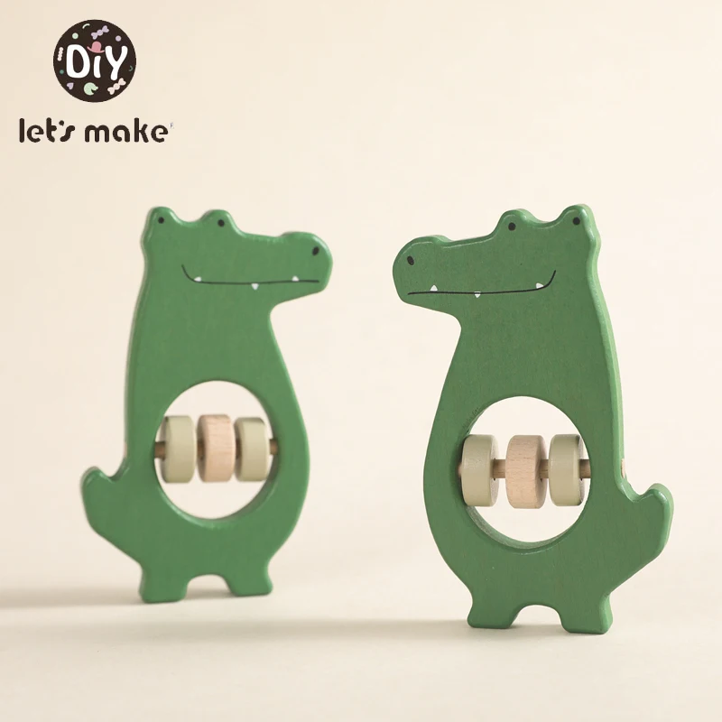 Baby Toy Wooden Crocodile Rattles Cute Animal Handbell for Newborn Item Montessori Musical Smooth Rattle Food Grade Baby Teether
Baby Toy Wooden Crocodile Rattles Cute Animal Handbell for Newborn Item Montessori Musical Smooth Rattle Food Grade Baby Teether