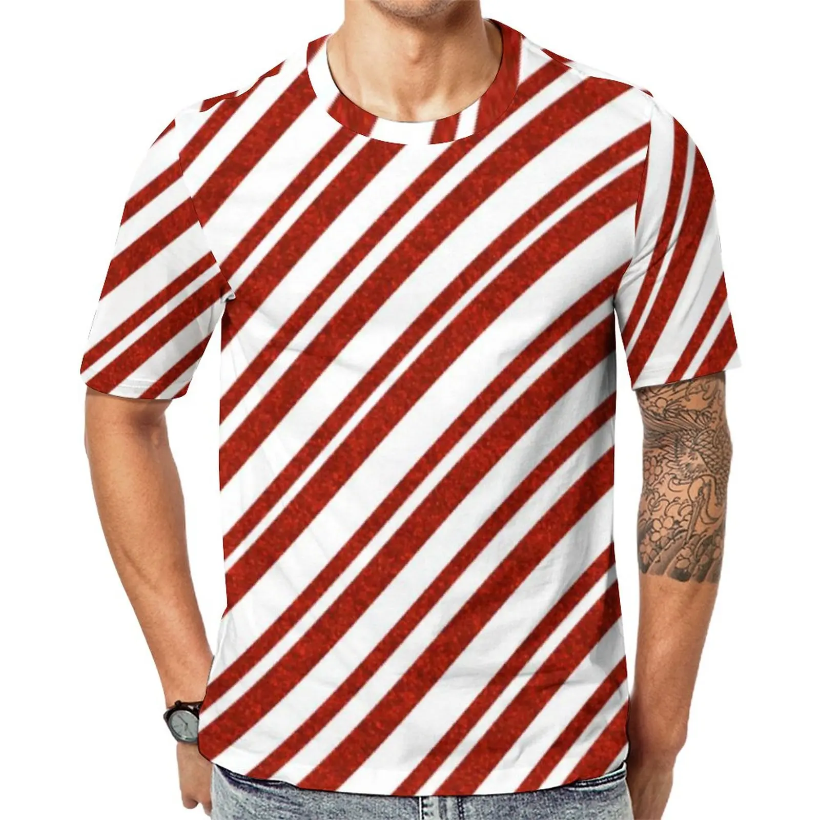 Red And White Line T Shirt Candy Cane Stripe Hippie T Shirts Men Y2K Tshirt Summer Short Sleeve Printed Top Tees Big Size
Red And White Line T Shirt Candy Cane Stripe Hippie T Shirts Men Y2K Tshirt Summer Short Sleeve Printed Top Tees Big Size