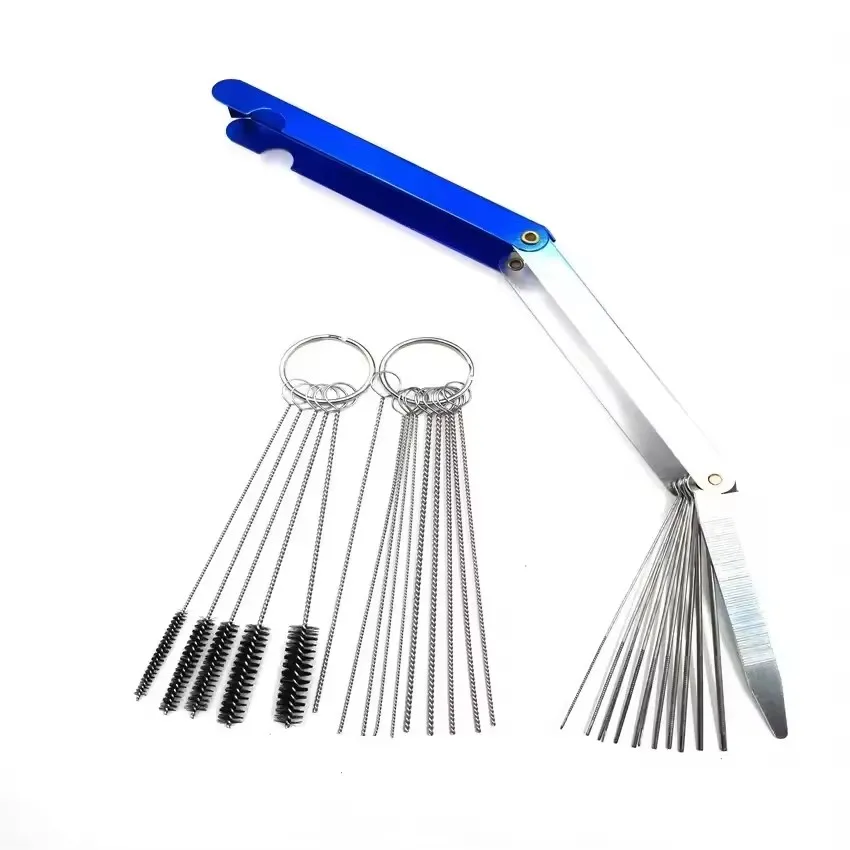 Набор Для Чистки Карбюратора Из Нержавеющей Стали, 13 Инструментов Для Удаления Углеродистых Отложений, 15 Щеток, Для Мотоциклов
Набор Для Чистки Карбюратора Из Нержавеющей Стали, 13 Инструментов Для Удаления Углеродистых Отложений, 15 Щеток, Для Мотоциклов