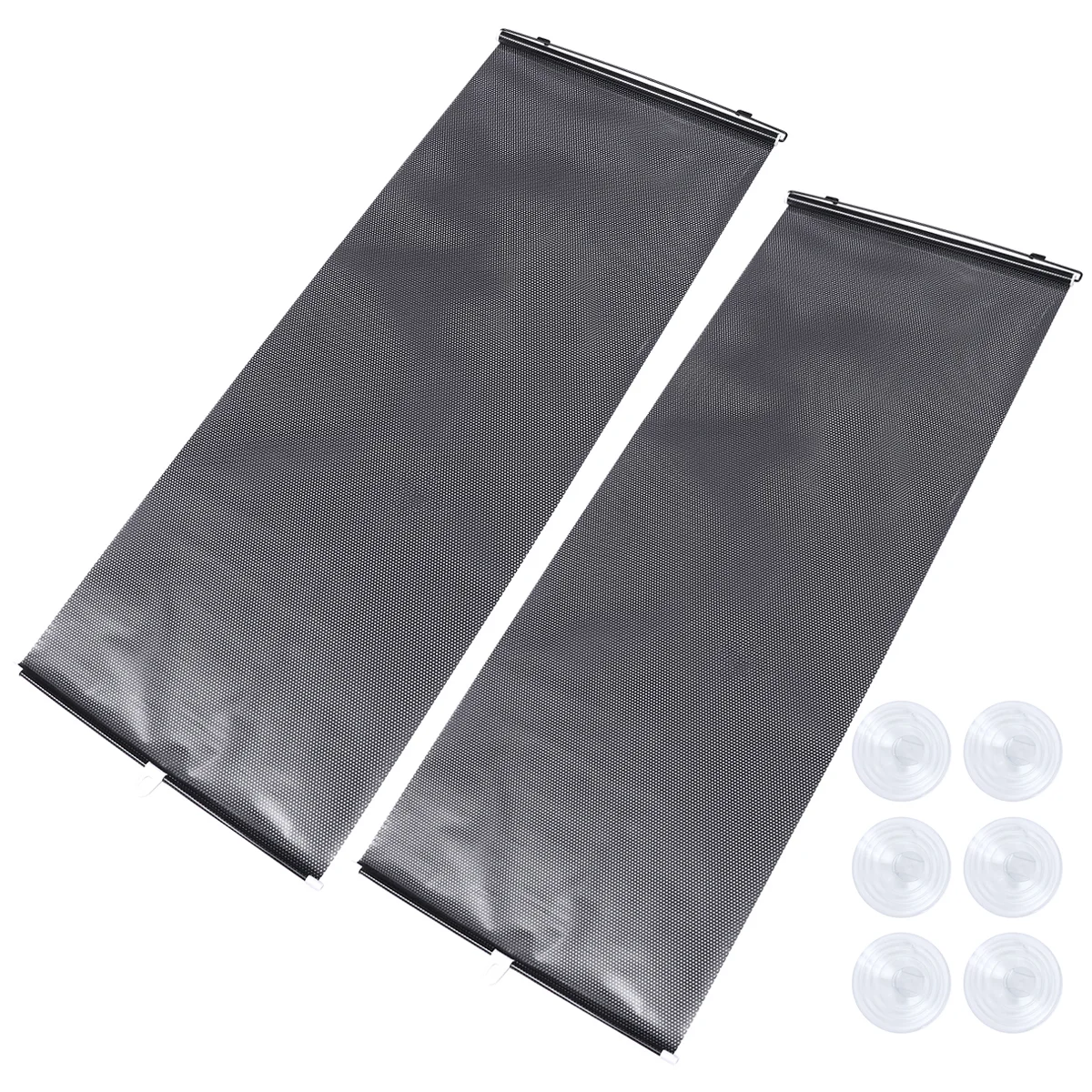 2 Set of Universal Retractable Car Vehicle Curtains Window Roller Sun Shades Blind Protectors(Black)
2 Set of Universal Retractable Car Vehicle Curtains Window Roller Sun Shades Blind Protectors(Black)
