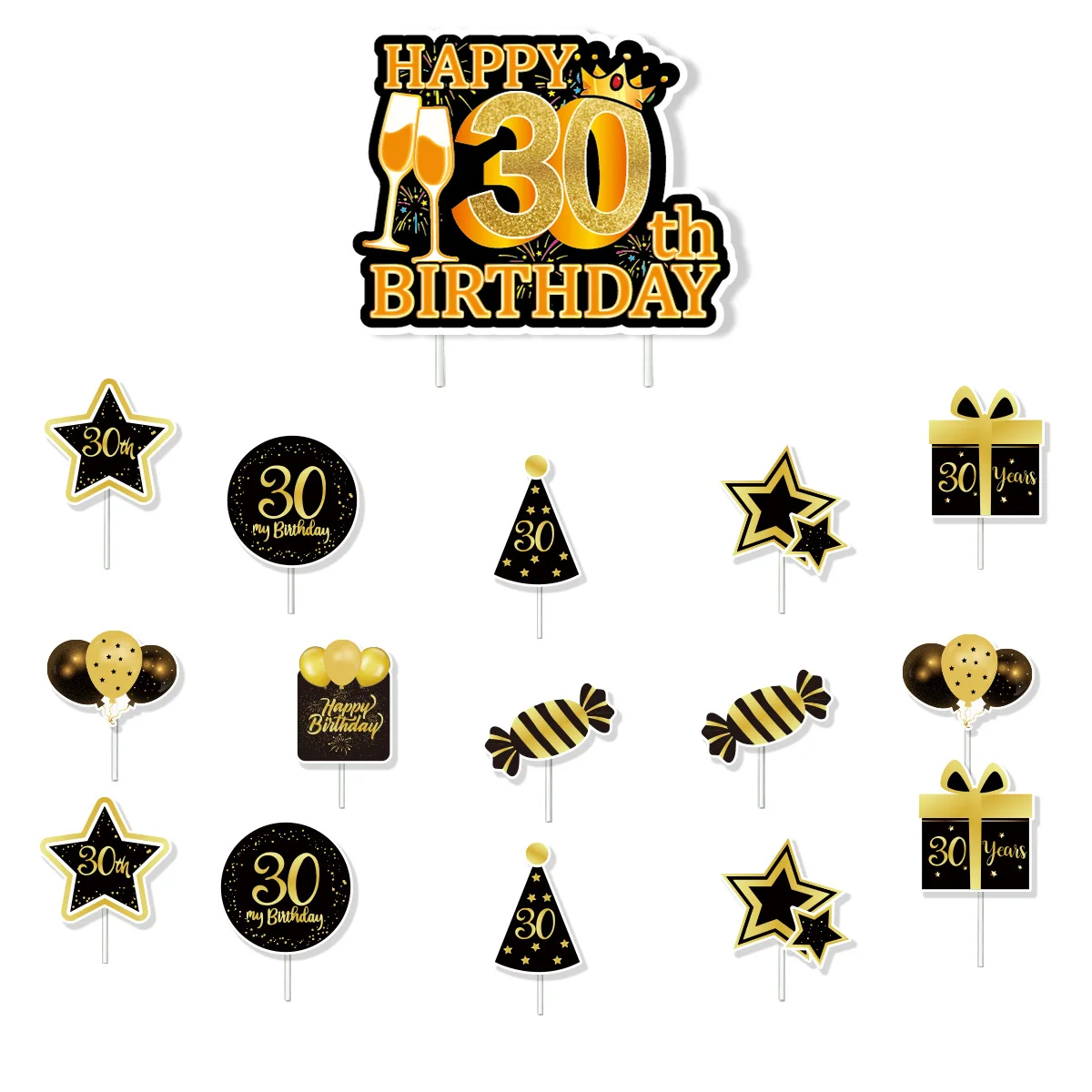 Одноразовый набор для вечеринки 30 лет PartiesTour
Одноразовый набор для вечеринки 30 лет PartiesTour