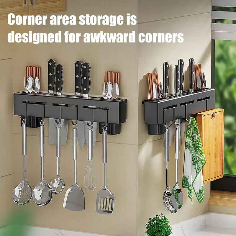 2023 Kitchen Rack Free Punching Rack Knife Holder Chopstick Holder Household Multi Functional Wall-Mounted Knife Holder Storage
2023 Kitchen Rack Free Punching Rack Knife Holder Chopstick Holder Household Multi Functional Wall-Mounted Knife Holder Storage