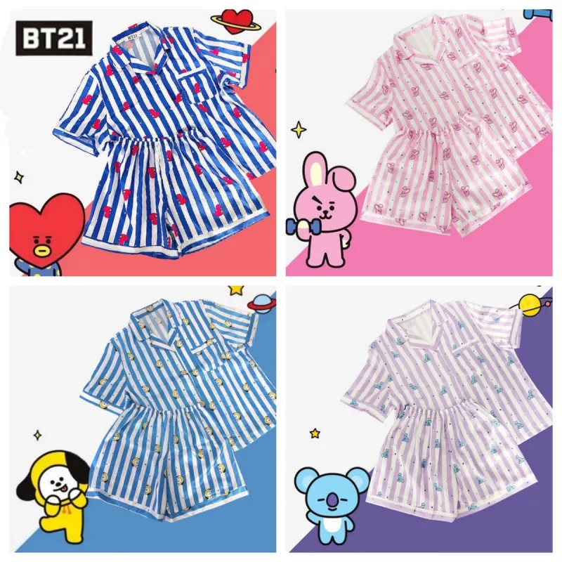 Bt21 аниме пижамный комплект Летняя женская дышащая парная одежда ТАТА Rj Chimmy Cooky Shooky Mang Koay шорты с коротким рукавом детский подарок
Bt21 аниме пижамный комплект Летняя женская дышащая парная одежда ТАТА Rj Chimmy Cooky Shooky Mang Koay шорты с коротким рукавом детский подарок