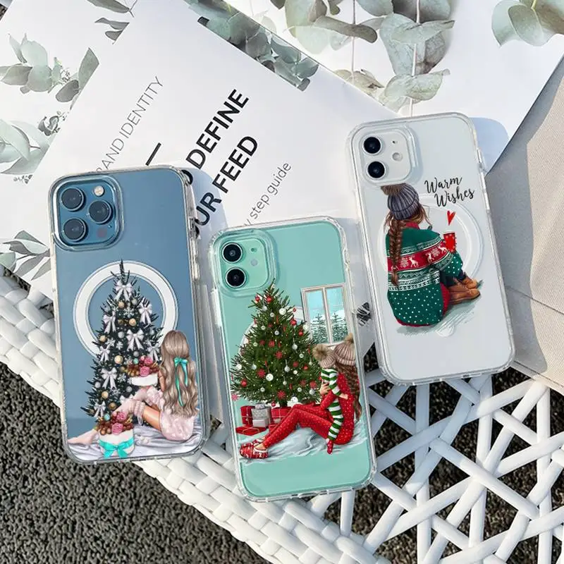 Merry Christmas Brown Hair Girl Phone Case Transparent Magsafe Magnetic Magnet For iPhone 13 12 11 Pro Max Mini
Merry Christmas Brown Hair Girl Phone Case Transparent Magsafe Magnetic Magnet For iPhone 13 12 11 Pro Max Mini