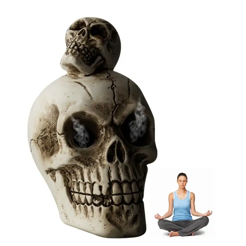Skeleton Skull Figurine For Halloween Artificial Resin Skull Head Statue Human Horror Resin Skull Incense Holder Halloween Skull
Skeleton Skull Figurine For Halloween Artificial Resin Skull Head Statue Human Horror Resin Skull Incense Holder Halloween Skull