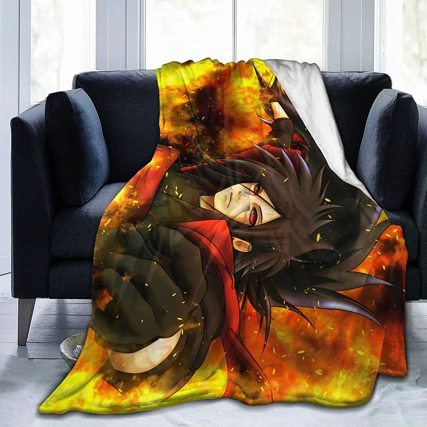 Madara Uchiha Fluffy Soft and Comfortable Blanket, Anime Warm Embrace of Sympathy 
Madara Uchiha Fluffy Soft and Comfortable Blanket, Anime Warm Embrace of Sympathy