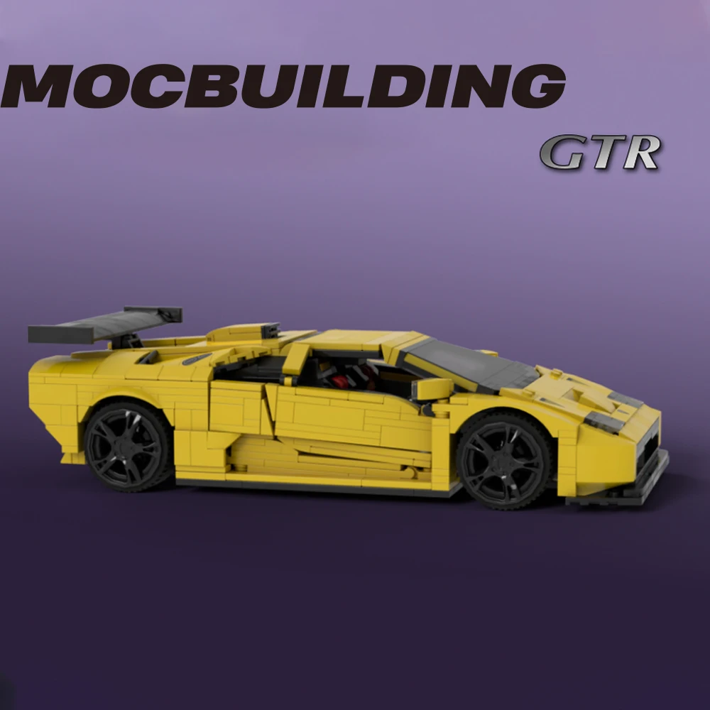 New MOC-62832 High Tech Super Sports Car Yellow Black Diablo GTR City Racers Supercar Building Blocks DIY Bricks Toys kid Gifts
New MOC-62832 High Tech Super Sports Car Yellow Black Diablo GTR City Racers Supercar Building Blocks DIY Bricks Toys kid Gifts