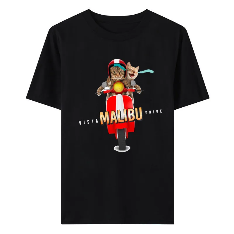 New fashion casual simple cartoon printing T-shirt trend all-match round neck short-sleeved top
New fashion casual simple cartoon printing T-shirt trend all-match round neck short-sleeved top