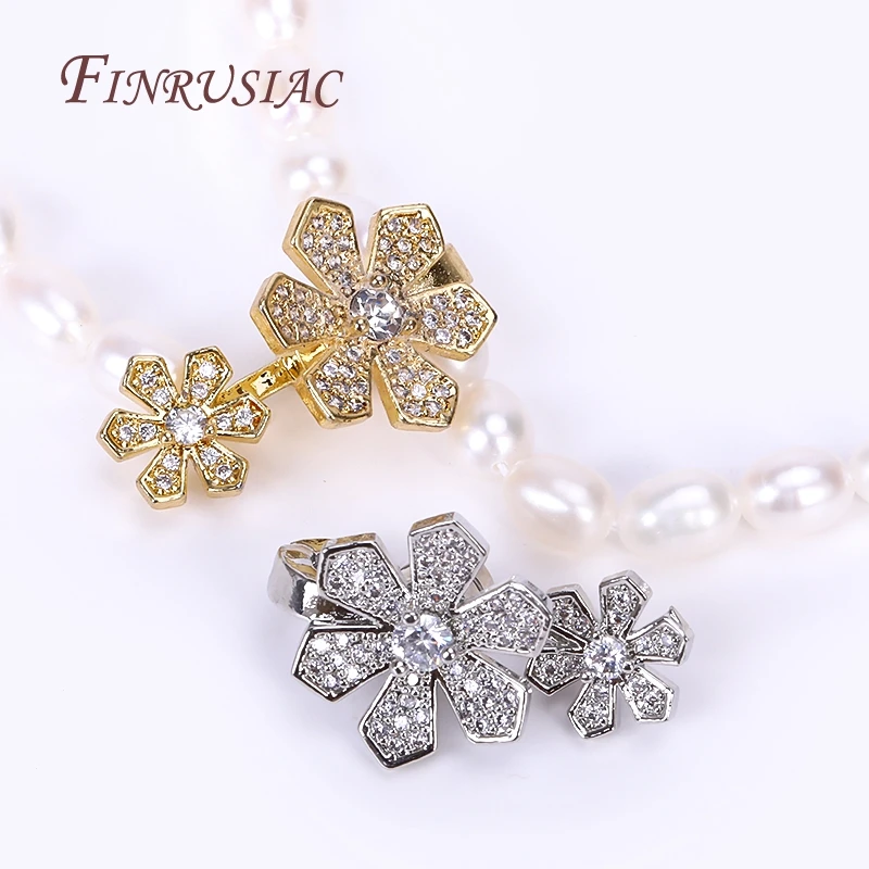 18K Real Gold Plated Brass With Zircon Luxury Pearl Clasps Fastener,Flower Magnetic Clasps Fitting,Handmade DIY Pearls Jewelry
18K Real Gold Plated Brass With Zircon Luxury Pearl Clasps Fastener,Flower Magnetic Clasps Fitting,Handmade DIY Pearls Jewelry