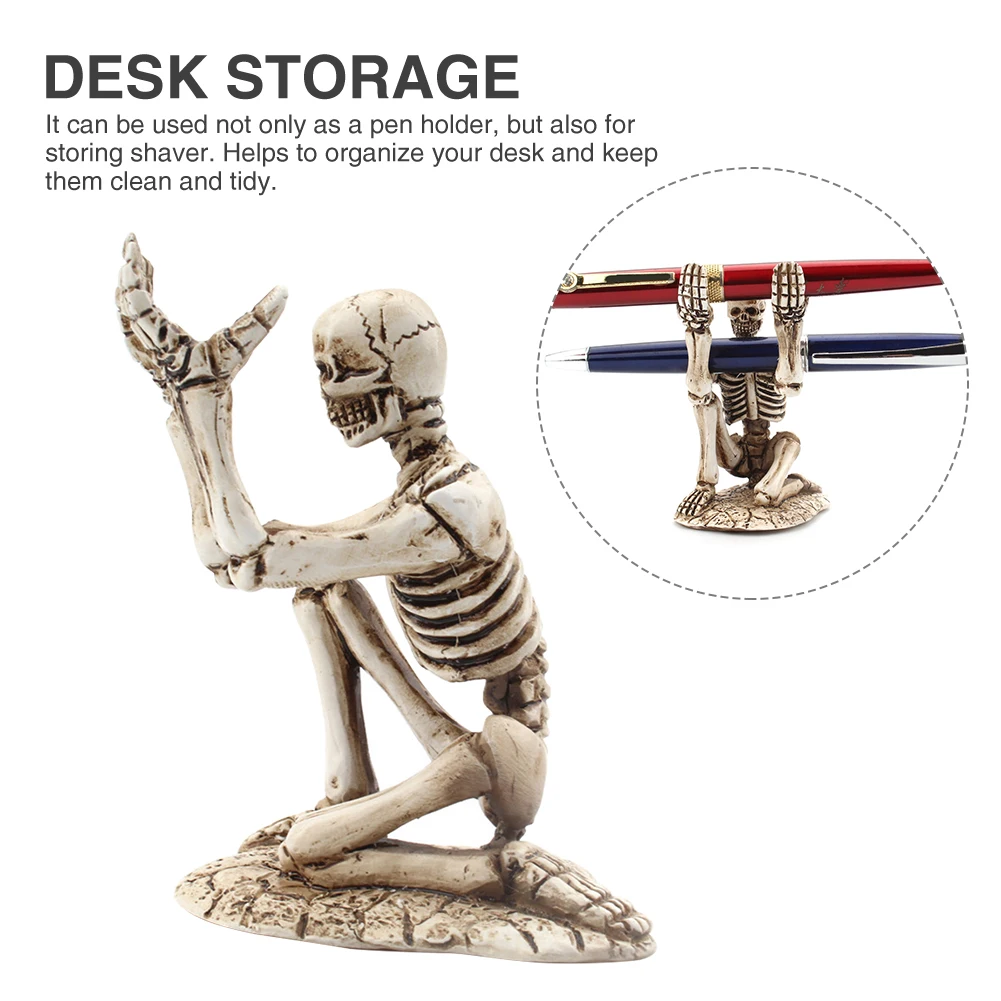 Gift Office Craft Pen Holder Durable Home Decor For Shaver Resin Skeleton Bathroom Desk Organizer Storage Rack Portable
Gift Office Craft Pen Holder Durable Home Decor For Shaver Resin Skeleton Bathroom Desk Organizer Storage Rack Portable