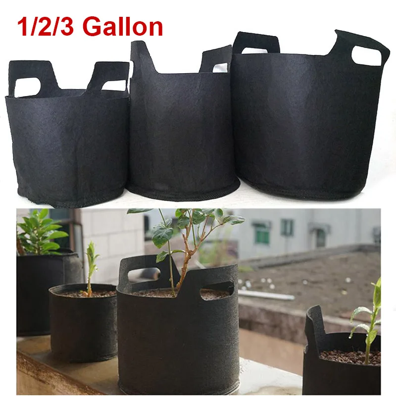1/2/3 Gallon 3Gal Grow Bags black Pots Garden Fabric Plant Vegetable Flower Planter DIY Growing bag gardenig tools
1/2/3 Gallon 3Gal Grow Bags black Pots Garden Fabric Plant Vegetable Flower Planter DIY Growing bag gardenig tools