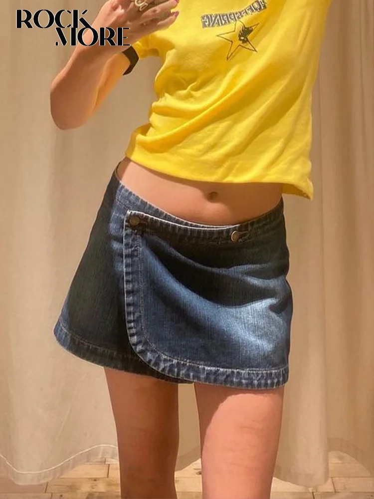 Rockmore Women'S Jean Skirt Y2K Low Waist Denim Mini Skirt Women Fashion Vintage Aesthetic Button Up Skirt Harajuku Casual Korea
Rockmore Women'S Jean Skirt Y2K Low Waist Denim Mini Skirt Women Fashion Vintage Aesthetic Button Up Skirt Harajuku Casual Korea