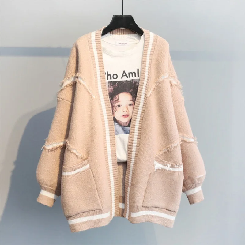 Letter Embroidery Big Pocket Knitted Sweater Women Loose Cardigan Spring New Mid Long 4 Color Long Sleeve Knitting Jacket Female
Letter Embroidery Big Pocket Knitted Sweater Women Loose Cardigan Spring New Mid Long 4 Color Long Sleeve Knitting Jacket Female