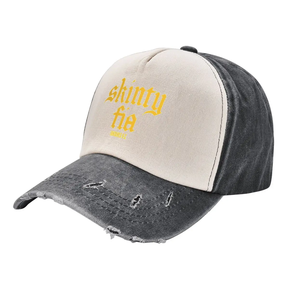 Бейсбольная кепка Fontaines DC Merch Skinty Fia брендовая мужская с помпоном черные