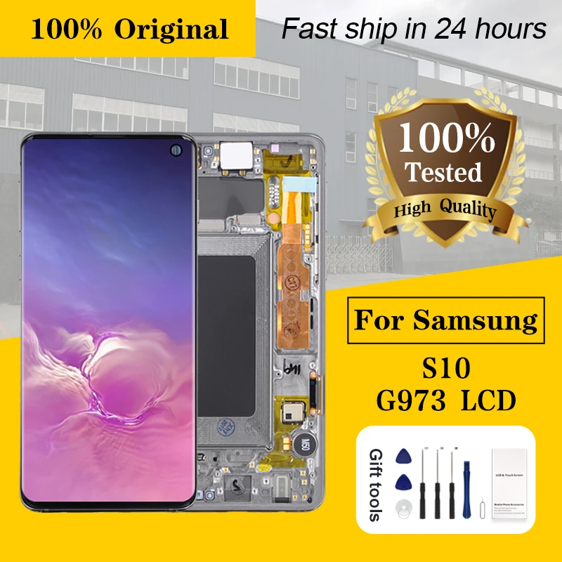 ЖК-дисплей 6,1 дюйма G973 для Samsung Galaxy S10, сенсорный экран с дигитайзером G973F, G973U, G973N, G9730, в сборе с рамкой, 1 шт.
ЖК-дисплей 6,1 дюйма G973 для Samsung Galaxy S10, сенсорный экран с дигитайзером G973F, G973U, G973N, G9730, в сборе с рамкой, 1 шт.