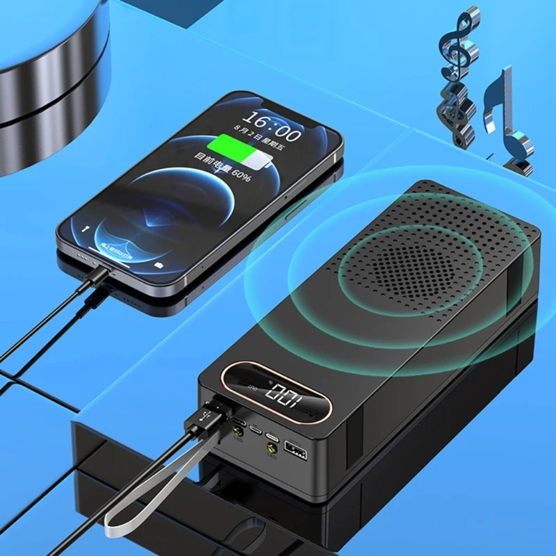 8X18650 Battery Holder Box Ultra‑Large Capacity Power Bank DIY Shells Support PD3.0 5V,9V,12V Input Wireless Speaker Function
8X18650 Battery Holder Box Ultra‑Large Capacity Power Bank DIY Shells Support PD3.0 5V,9V,12V Input Wireless Speaker Function