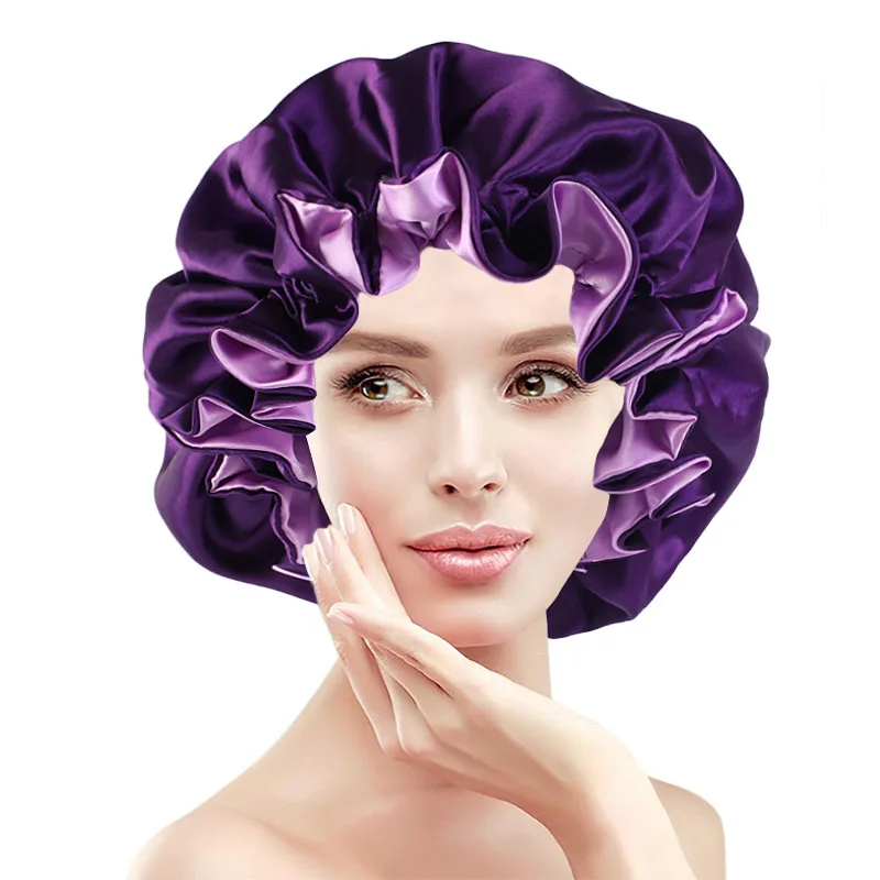 Reversible Satin Bonnet Hair Caps Double Layer Adjust Sleep Night Cap Head Cover Hat For Curly Springy Hair Styling Accessories
Reversible Satin Bonnet Hair Caps Double Layer Adjust Sleep Night Cap Head Cover Hat For Curly Springy Hair Styling Accessories