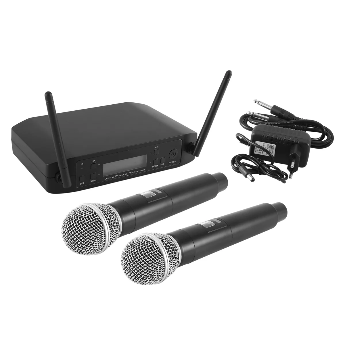 GLXD4 Wireless Microphone 2 Channels UHF Professional Handheld Mic for Stage Party Karaoke Church Meeting EU Plug
GLXD4 Wireless Microphone 2 Channels UHF Professional Handheld Mic for Stage Party Karaoke Church Meeting EU Plug