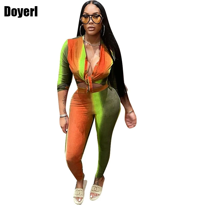 Женский спортивный костюм Tie Dye, повседневный комплект из двух предметов, женский спортивный костюм-двойка с топом и брюками, 2022 
Женский спортивный костюм Tie Dye, повседневный комплект из двух предметов, женский спортивный костюм-двойка с топом и брюками, 2022