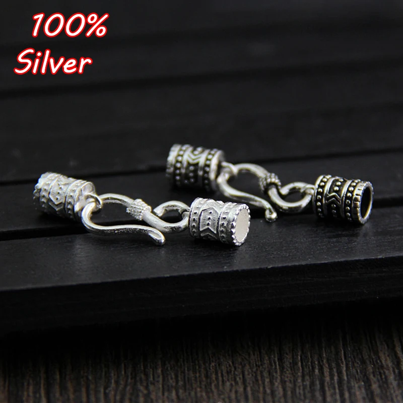 High Quality 925 Sterling Silver Leaher Cords End Buckle Hooks Bracelet Necklace Clasps DIY Jewelry Making Fittings Wholesale
High Quality 925 Sterling Silver Leaher Cords End Buckle Hooks Bracelet Necklace Clasps DIY Jewelry Making Fittings Wholesale