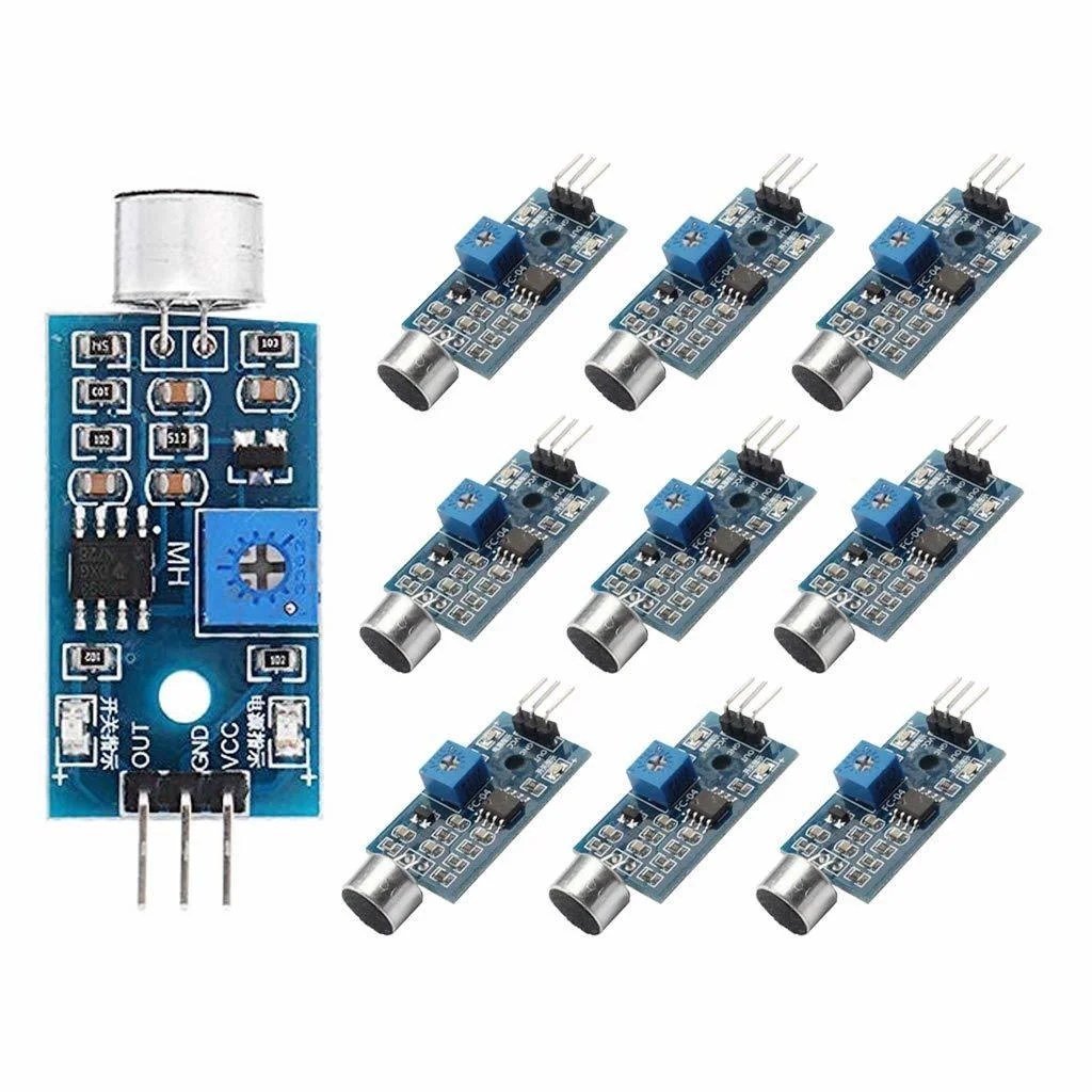 10 шт., модуль обнаружения звука с микрофоном для Arduino Raspberry Pi 2 3 3b +
10 шт., модуль обнаружения звука с микрофоном для Arduino Raspberry Pi 2 3 3b +