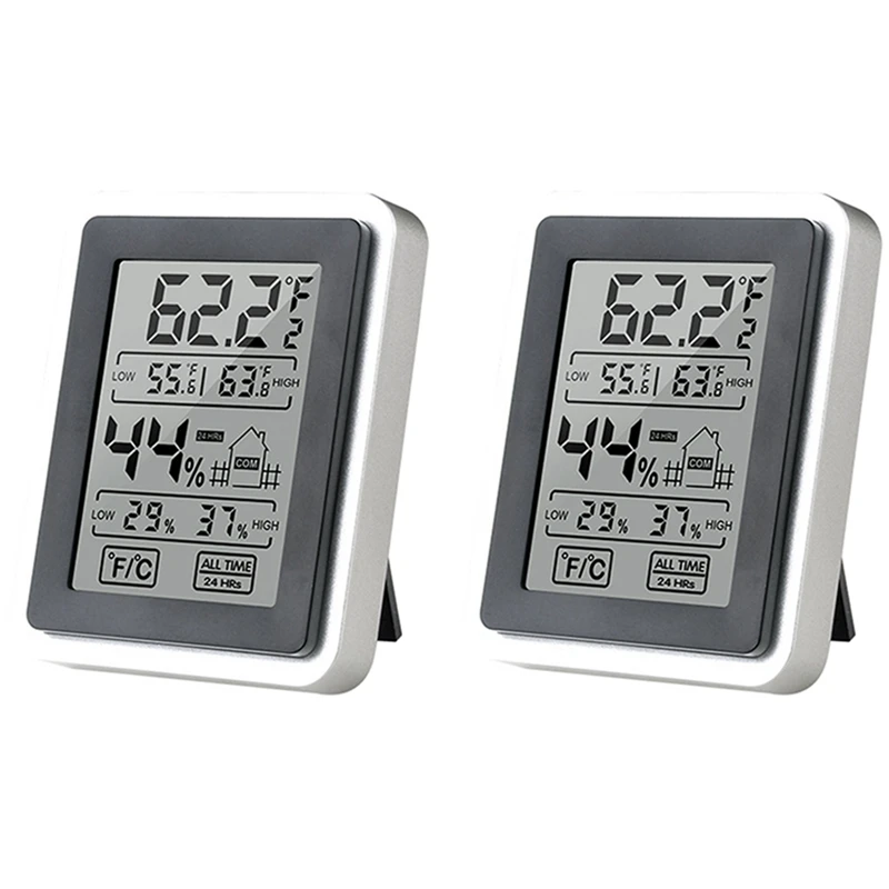 2X LCD Digital Thermometer Hygrometer Temperature Indoor Convenient Temperature Sensor Humidity Meter Gauge Instruments
2X LCD Digital Thermometer Hygrometer Temperature Indoor Convenient Temperature Sensor Humidity Meter Gauge Instruments