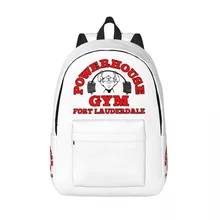 Powerhouse Gym Laptop Backpack Men Women Fashion Bookbag for College School Student Fitness Building Muscle Bag