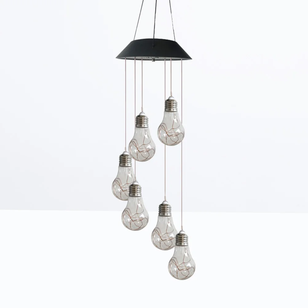 Garden Outdoor for Night Light Bulb Design Solar Powered Hanging Wind Chime Light 1 pc
Garden Outdoor for Night Light Bulb Design Solar Powered Hanging Wind Chime Light 1 pc