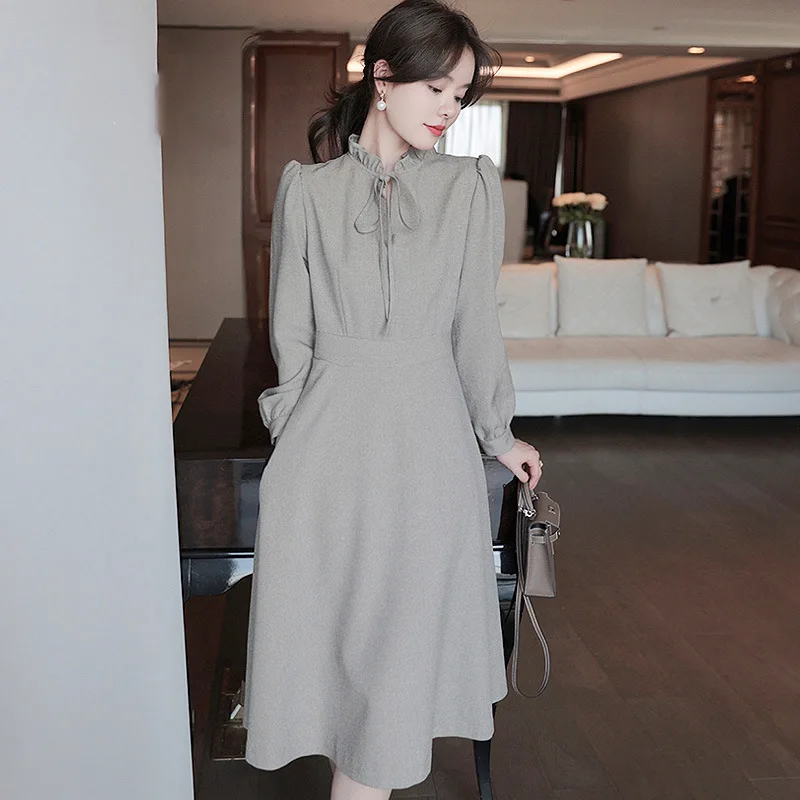 Spring Autumn New Elegant Women Cotton Long Dress Casual A Line Lace Wrist Sleeve Party Dresses for Women 2023
Spring Autumn New Elegant Women Cotton Long Dress Casual A Line Lace Wrist Sleeve Party Dresses for Women 2023