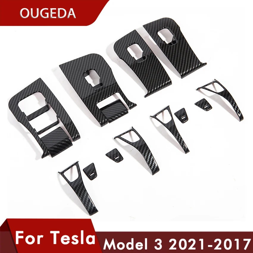OUGEDA, новинка, искусственная Обложка для Tesla Model 3 2021, модель Y, углеродное волокно, ABS, аксессуары для Tesla Model Three Model3
OUGEDA, новинка, искусственная Обложка для Tesla Model 3 2021, модель Y, углеродное волокно, ABS, аксессуары для Tesla Model Three Model3