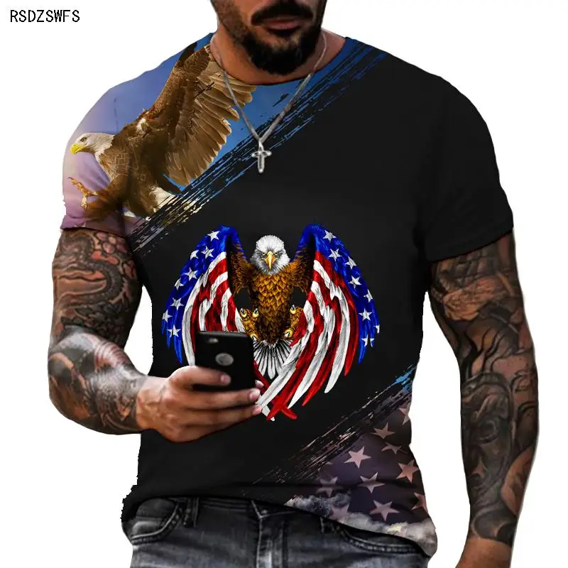 2022 New Cute Animal Eagle 3D Printed Men's And Women's T-shirts HD Printing Short-sleeved Oversized Summer O-neck Top
2022 New Cute Animal Eagle 3D Printed Men's And Women's T-shirts HD Printing Short-sleeved Oversized Summer O-neck Top