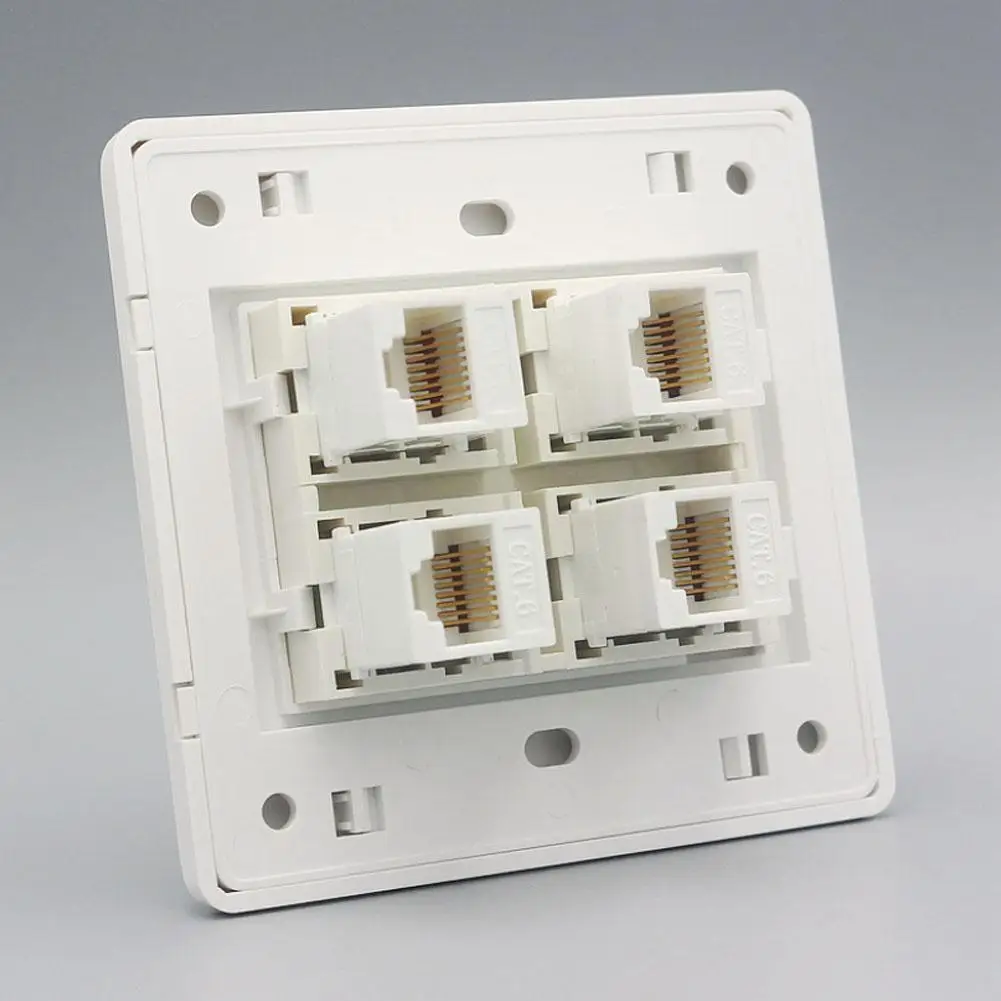 Wall Plate 1/2/4 Port Single Socket Network Wall Face Faceplate Cover Lan Ethernet Outlet Standard 86mm Rj45 Panel Cat6 K3k8
Wall Plate 1/2/4 Port Single Socket Network Wall Face Faceplate Cover Lan Ethernet Outlet Standard 86mm Rj45 Panel Cat6 K3k8