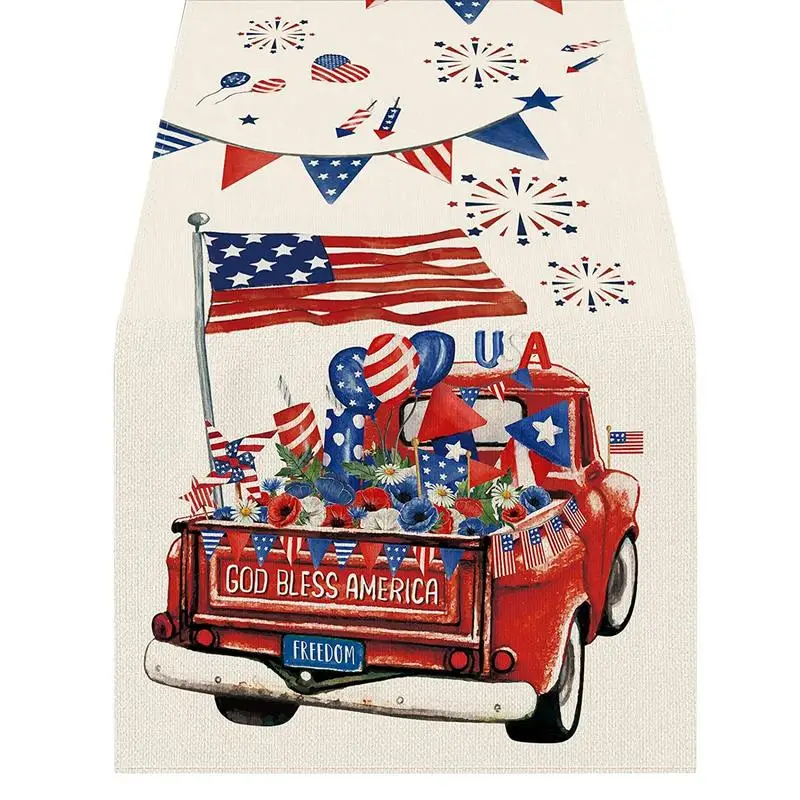 American Flag Table Runner US Flag Stripes Linen Table Setting Decor Dining Decorations Kitchen Dining Table Decor For Memorial
American Flag Table Runner US Flag Stripes Linen Table Setting Decor Dining Decorations Kitchen Dining Table Decor For Memorial