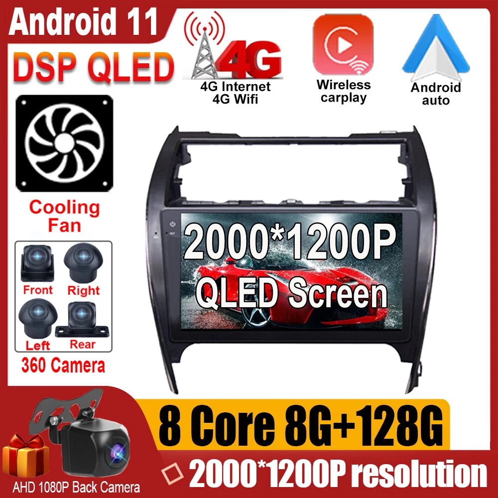 4 / 8-Core DSP QLED Android 11 For Toyota Camry 7 XV 50 55 2012 2013 2014 Car Video Player GPS Navigation Multimedia Stereo
4 / 8-Core DSP QLED Android 11 For Toyota Camry 7 XV 50 55 2012 2013 2014 Car Video Player GPS Navigation Multimedia Stereo