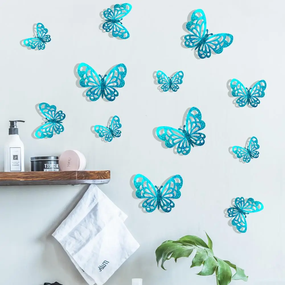 12pcs/Set 6-11cm 3D Hollow Butterfly Wall Stickers Blue/red Plastic Home Outdoor Garden Balcony Wedding Marriage Decoration
12pcs/Set 6-11cm 3D Hollow Butterfly Wall Stickers Blue/red Plastic Home Outdoor Garden Balcony Wedding Marriage Decoration