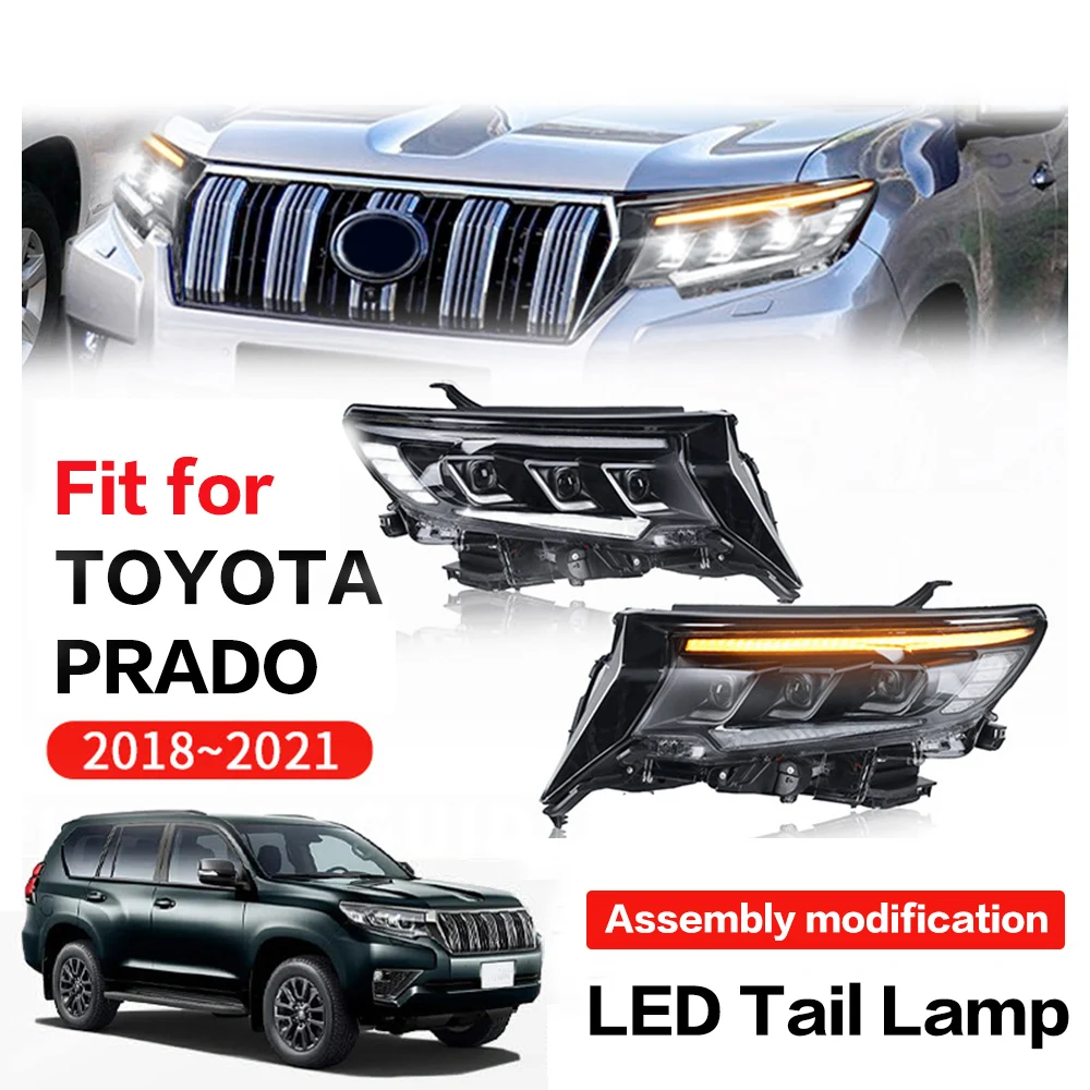 For Toyota Prado Overlord 2018-2021 Headlight LED Assembly Lens Modification Plug And Play Turn Signal Auto Accessories DRL
For Toyota Prado Overlord 2018-2021 Headlight LED Assembly Lens Modification Plug And Play Turn Signal Auto Accessories DRL