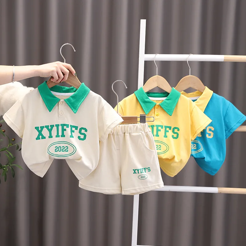Summer boy cotton suit new Korean version of foreign style baby boy sports two-piece handsome children's clothing 1-6 years
Summer boy cotton suit new Korean version of foreign style baby boy sports two-piece handsome children's clothing 1-6 years