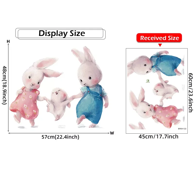Style Bunny Happy Family Wall Stickers for Kids Room Baby Nursery Room Wall Decals Home Decor Removable Decor Living Room
Style Bunny Happy Family Wall Stickers for Kids Room Baby Nursery Room Wall Decals Home Decor Removable Decor Living Room
