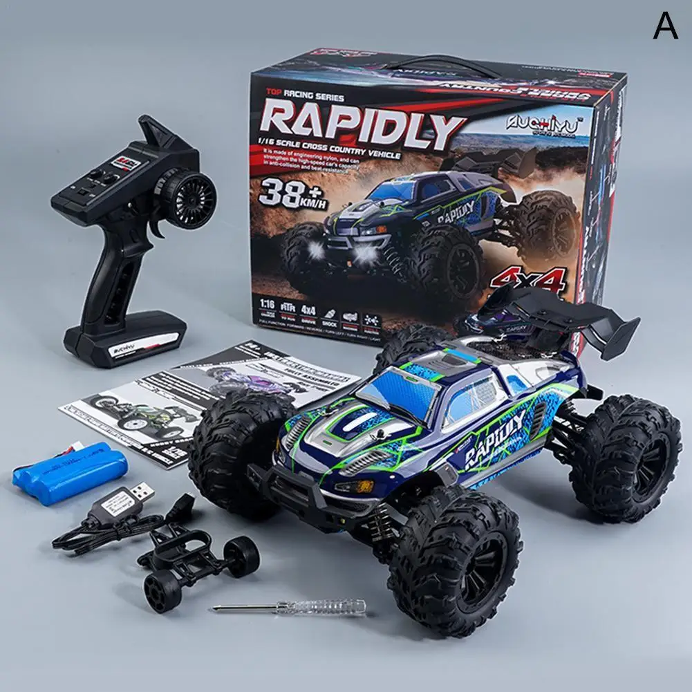 1:16 Rc Off Road 38km/h High Speed 2.4ghz Remote Car Off-road Rc Control Electric Boy Truck Birthday Truck Gifts Toys D2b8
1:16 Rc Off Road 38km/h High Speed 2.4ghz Remote Car Off-road Rc Control Electric Boy Truck Birthday Truck Gifts Toys D2b8