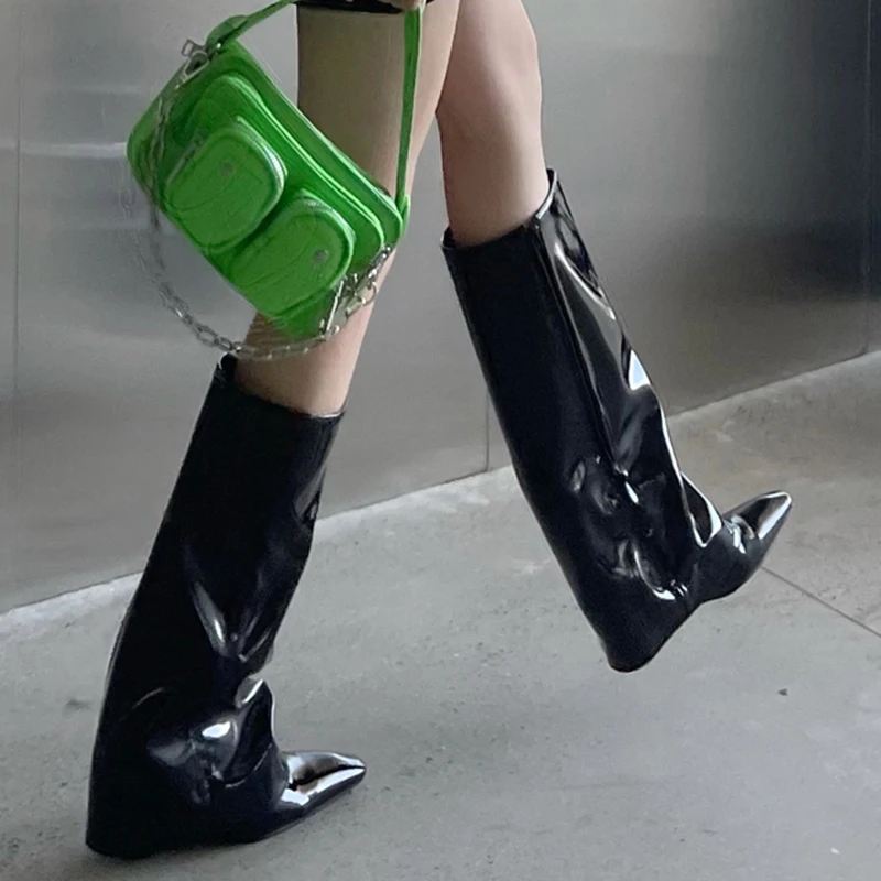 2022 Party Fashion Knee High Boots Zipper Women Female Shoes Autumn Rubber Pointed Toe Western Ladies Modern Stretch Boots
2022 Party Fashion Knee High Boots Zipper Women Female Shoes Autumn Rubber Pointed Toe Western Ladies Modern Stretch Boots