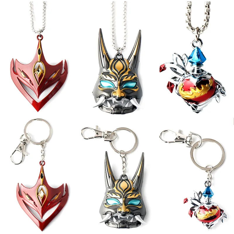 Anime Game Genshin Impact Keychain Necklace Ornaments Mask Metal Yasha Alloy Model Cartoon Accessories Badge Fans Gifts
Anime Game Genshin Impact Keychain Necklace Ornaments Mask Metal Yasha Alloy Model Cartoon Accessories Badge Fans Gifts