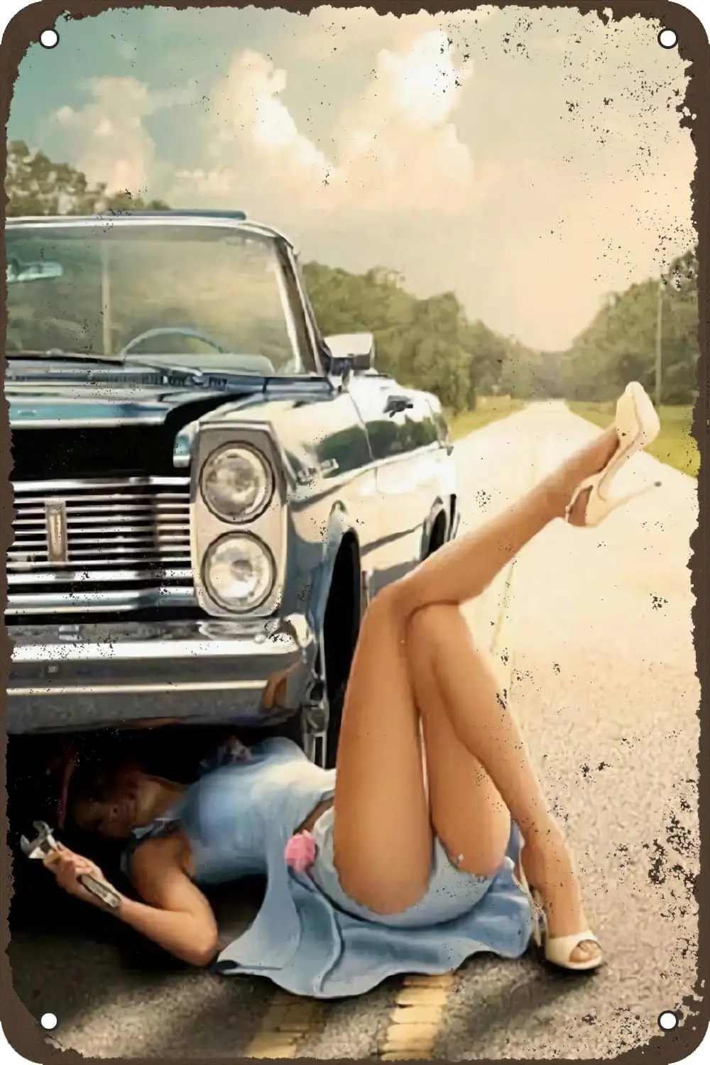 Винтажная металлическая вывеска Pin Up Girl
Винтажная металлическая вывеска Pin Up Girl