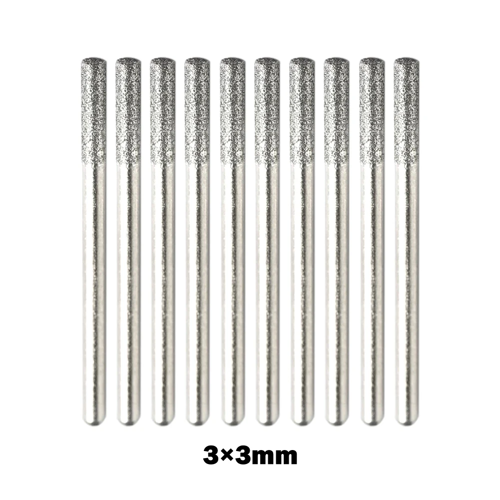 10pcs 3/4/5/6/8mm Cylindrical Diamond Grinding Head 60 Grit Abrasive Drill Polishing Burr Head For Grinding Plastic Wood Glass
10pcs 3/4/5/6/8mm Cylindrical Diamond Grinding Head 60 Grit Abrasive Drill Polishing Burr Head For Grinding Plastic Wood Glass