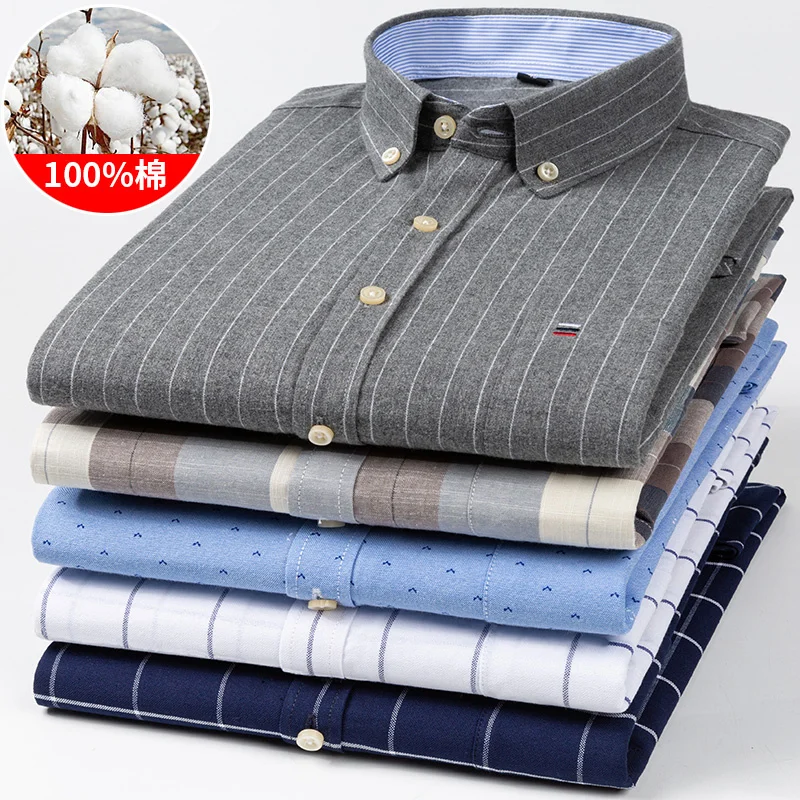 Casual Sirts For Men Cotton Oxford Plaid Striped Lon Sleeve 4 Season Soft Breatable Classic Eleant Business Smart Sirts 
Casual Sirts For Men Cotton Oxford Plaid Striped Lon Sleeve 4 Season Soft Breatable Classic Eleant Business Smart Sirts