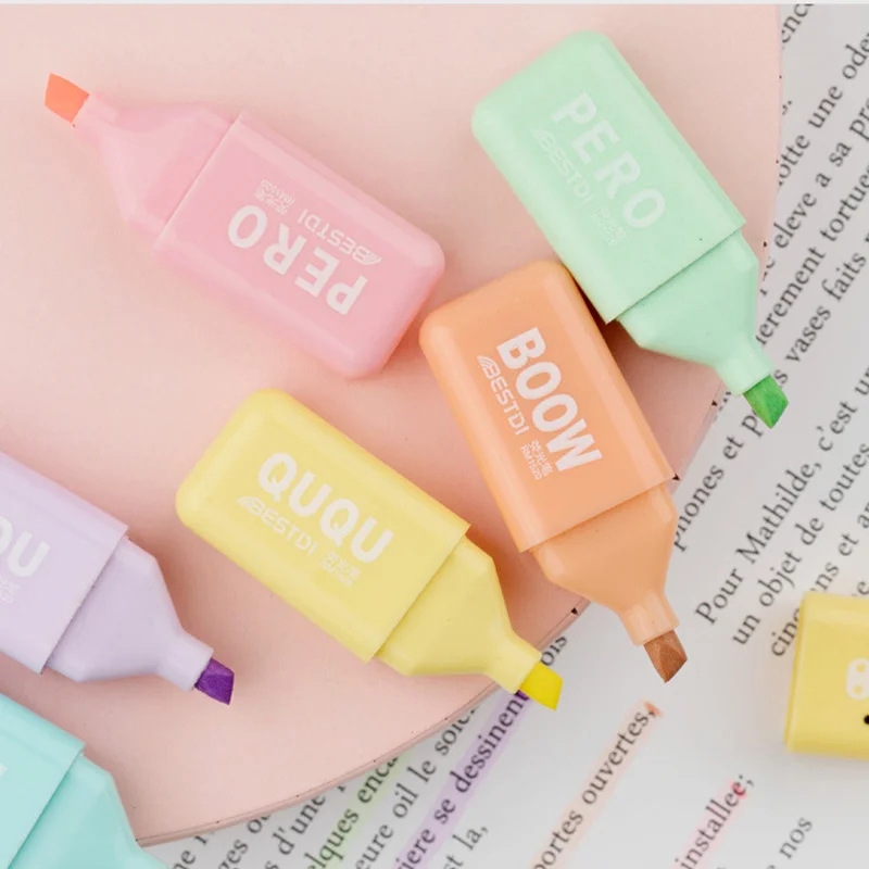 4/5/6 Colors Mini Highlighter New Cute Markers Pastel Drawing Pencolorful Watercolor Pens School Office Art Stationery Supplies
4/5/6 Colors Mini Highlighter New Cute Markers Pastel Drawing Pencolorful Watercolor Pens School Office Art Stationery Supplies