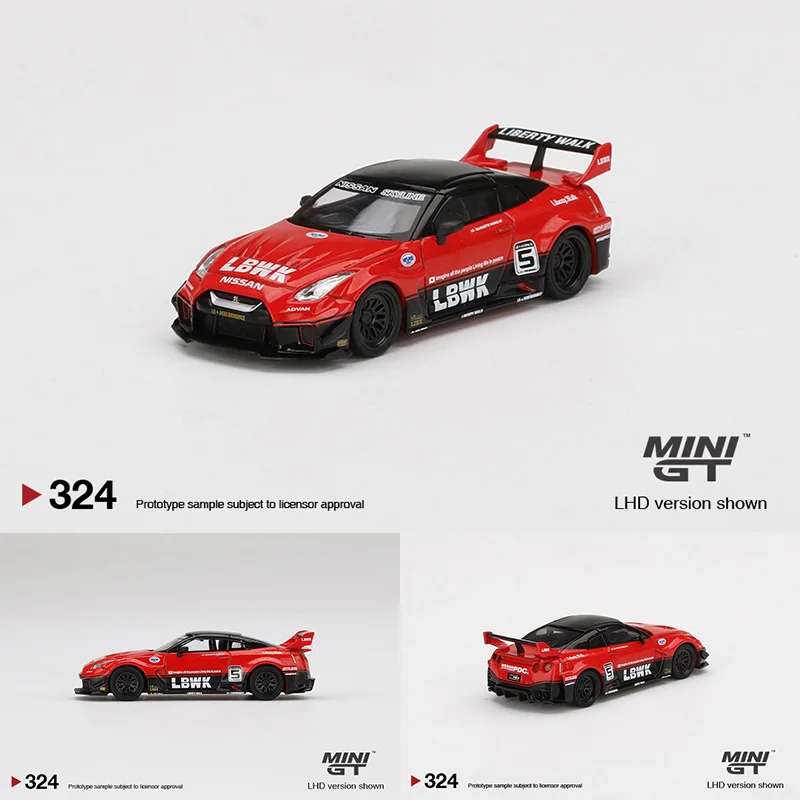 MINI GT 1:64 LBWK GTR R35 Black Red LB Silhouette Works Alloy Diorama Car Model Collection Miniature Carros Toys 324
MINI GT 1:64 LBWK GTR R35 Black Red LB Silhouette Works Alloy Diorama Car Model Collection Miniature Carros Toys 324