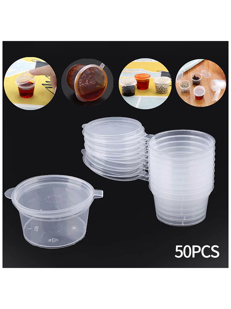 50pcs Packaged Sauce Box Transparent Plastic Box Disposable Seasoning Box Multi Size Multi Function Seasoning Box Kitchen Travel
50pcs Packaged Sauce Box Transparent Plastic Box Disposable Seasoning Box Multi Size Multi Function Seasoning Box Kitchen Travel