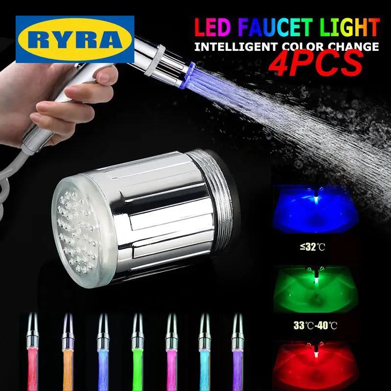 LED Water Faucet 7 Colors Changing waterfall Glow Shower Tap universal adapter Kitchen Bathroom Accessories
LED Water Faucet 7 Colors Changing waterfall Glow Shower Tap universal adapter Kitchen Bathroom Accessories
